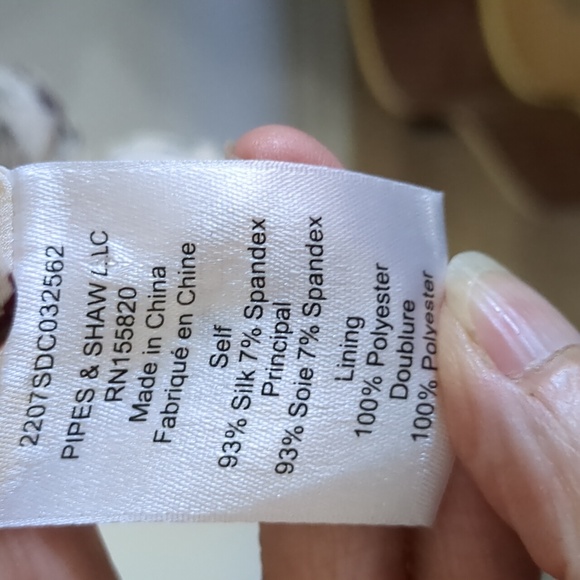 Veronica Beard Floral Long Sleeve Dress - Cream and Purple - Picture 6 of 10